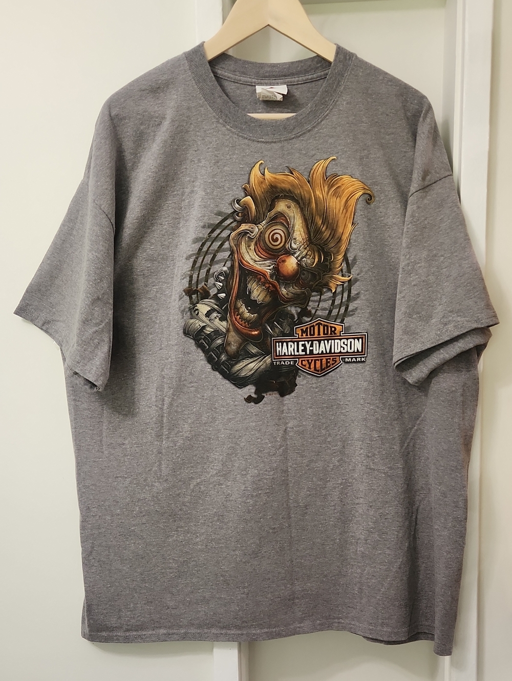 NWOT Rare Harley Davidson Evil Clown Shirt 2XL Himalayan India Biker Graphic Tee